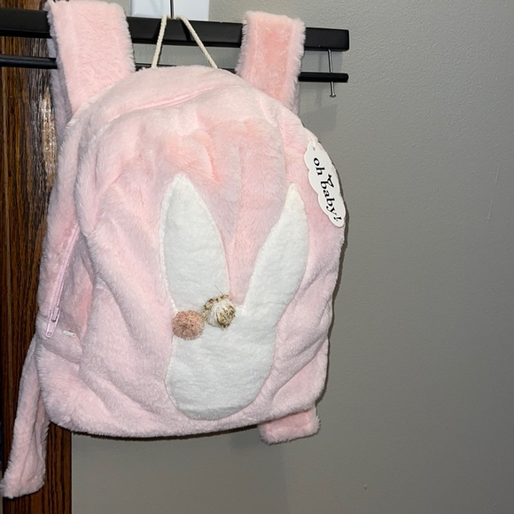 oh baby! Children’s Fur Backpack in Snow Bunny, NWT - Picture 3 of 4